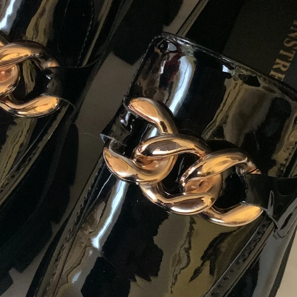 Tinstree Platform Patent Leather Loafers